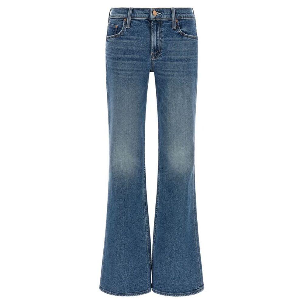 Mother Denim Blue Cotton Bootcut Women's Jeans